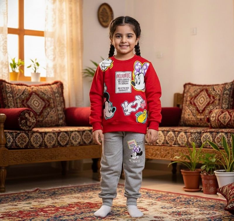 طقم بنات شتوي من ٢قطع قميص وبنطلون رووعة 🤩