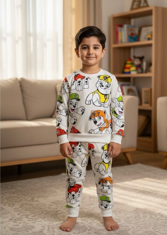 طقم أولاد شتوي طباعة ديجتل روعة