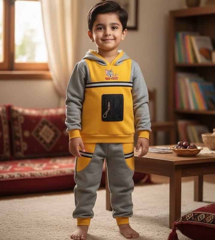 طقم شتوي من قطعتين قميص و بنطلون روعة