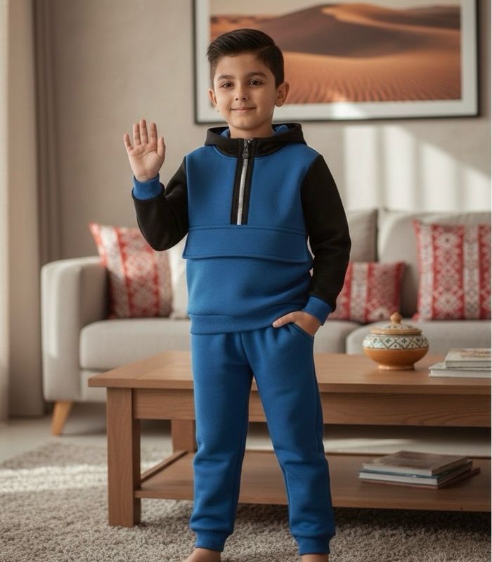 طقم شتوي من قطعتين قميص و بنطلون روعة