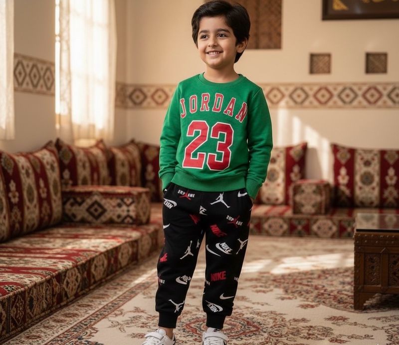 طقم أولاد شتوي روعة من قطعتين