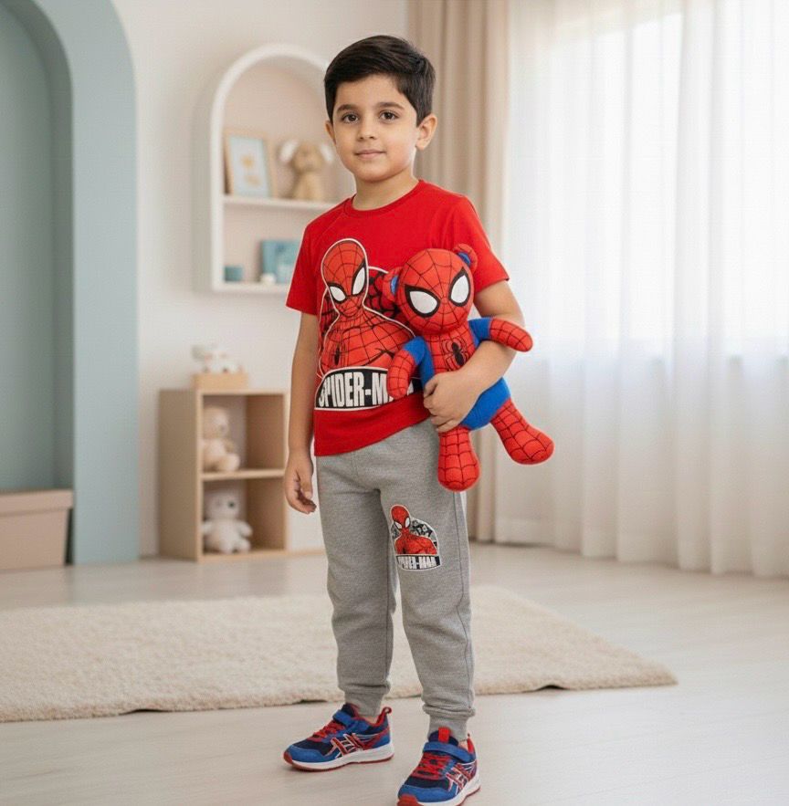 طقم أولاد من قطعتين قميص وبنطلون 