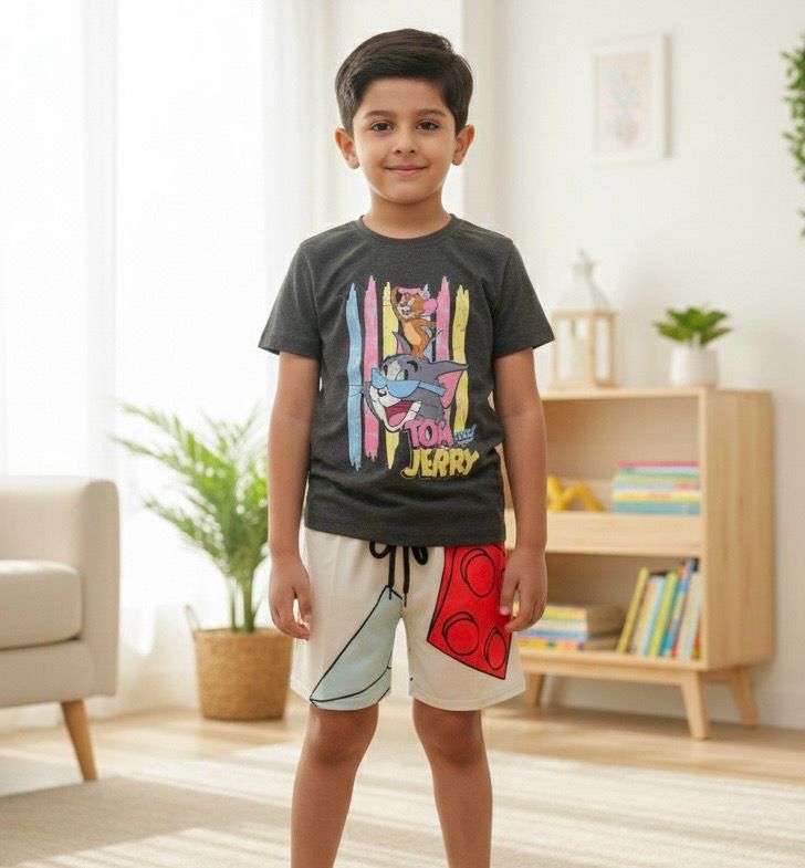 طقم اولاد روعة من شورت وقميص