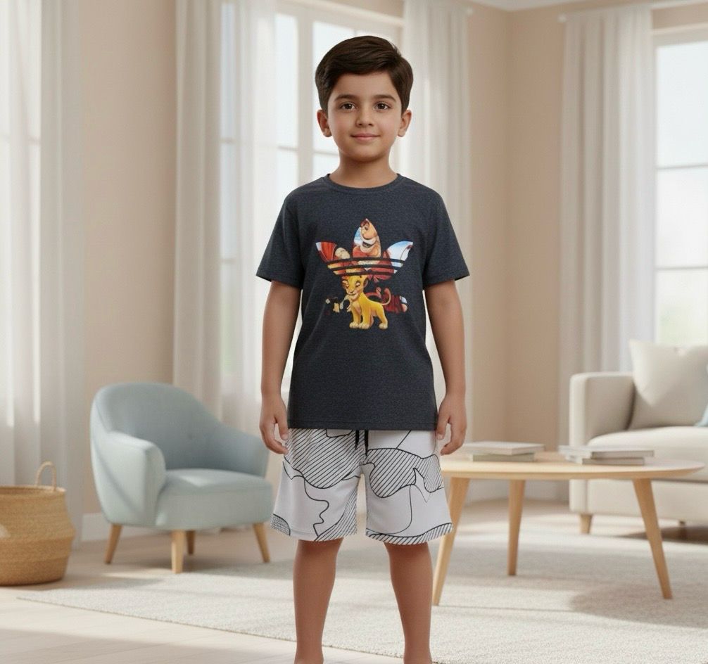 طقم اولاد روعة من شورت وقميص