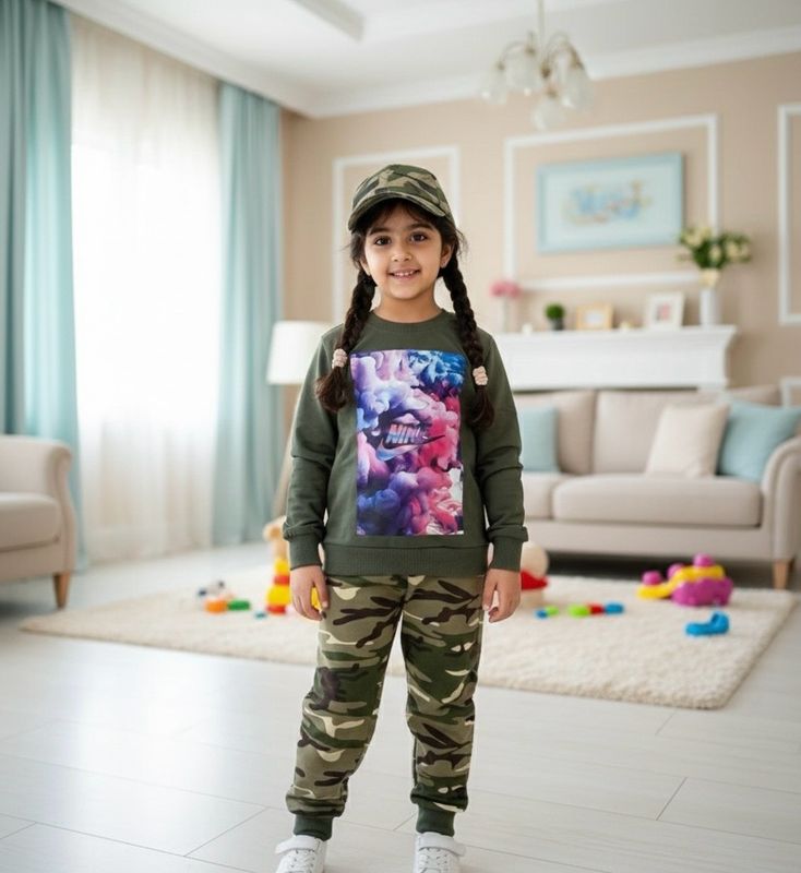 طقم جيشي شتوي مع كاب اختياري