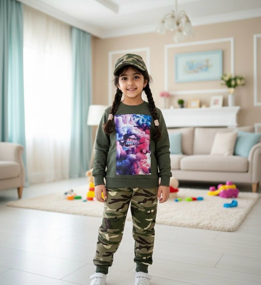 طقم جيشي شتوي مع كاب اختياري