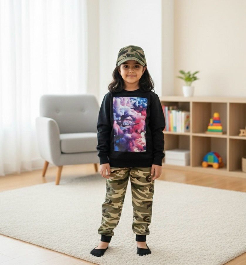 طقم جيشي شتوي مع كاب اختياري