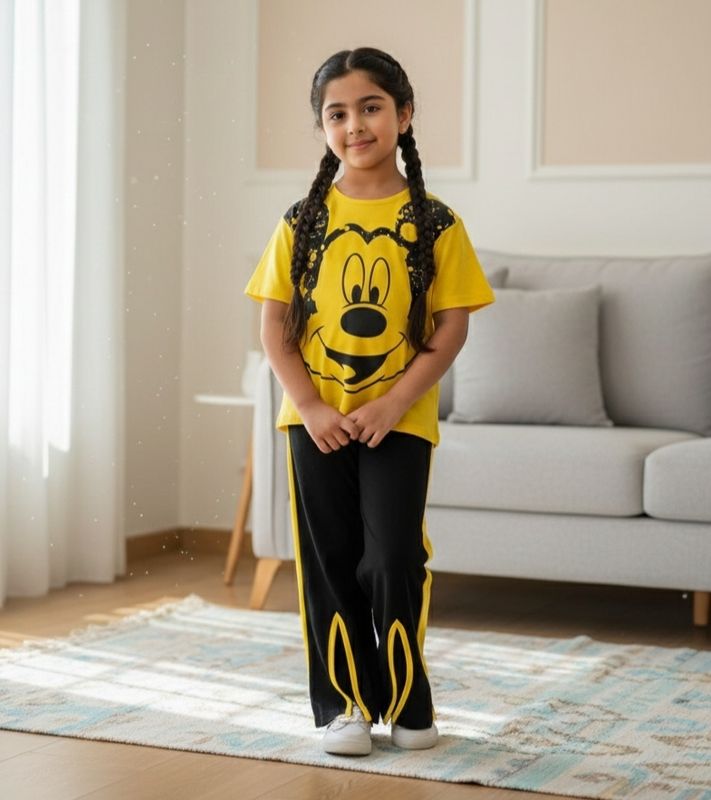 طقم بنات روعة من قطعتين  بنطلون وقميص روعة