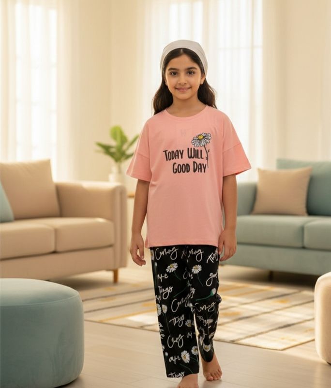 طقم بنات   قطن صيفي روعة