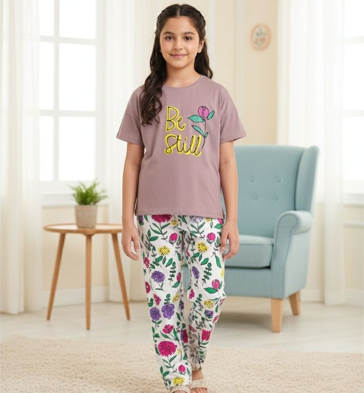 طقم بنات   قطن صيفي روعة