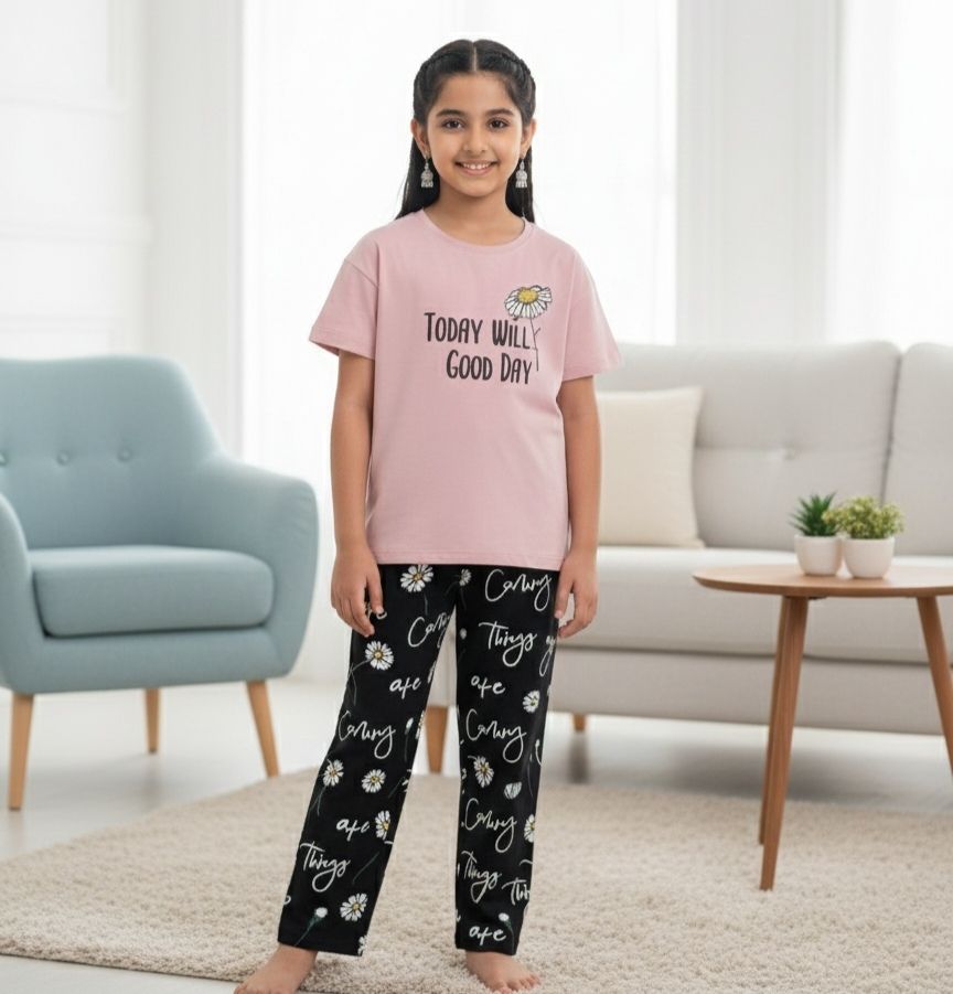 طقم بنات   قطن صيفي روعة