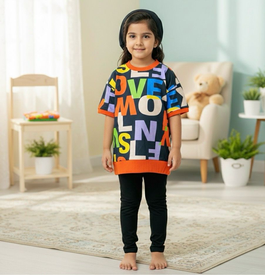 طقم بنات رووعة من قطعتين ماركة