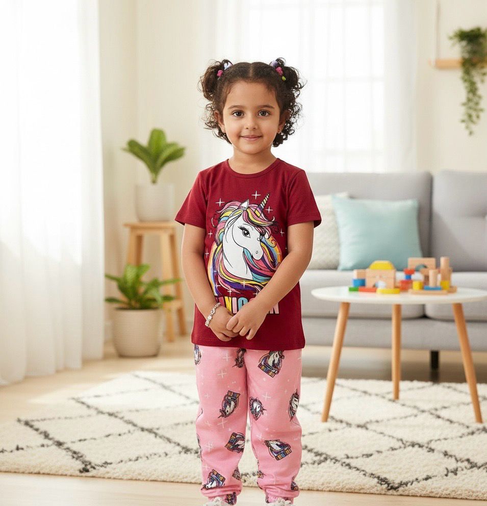 طقم بنات رووعة من قطعتين ماركة