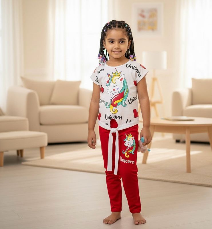 طقم بنات رووعة من قطعتين ماركة