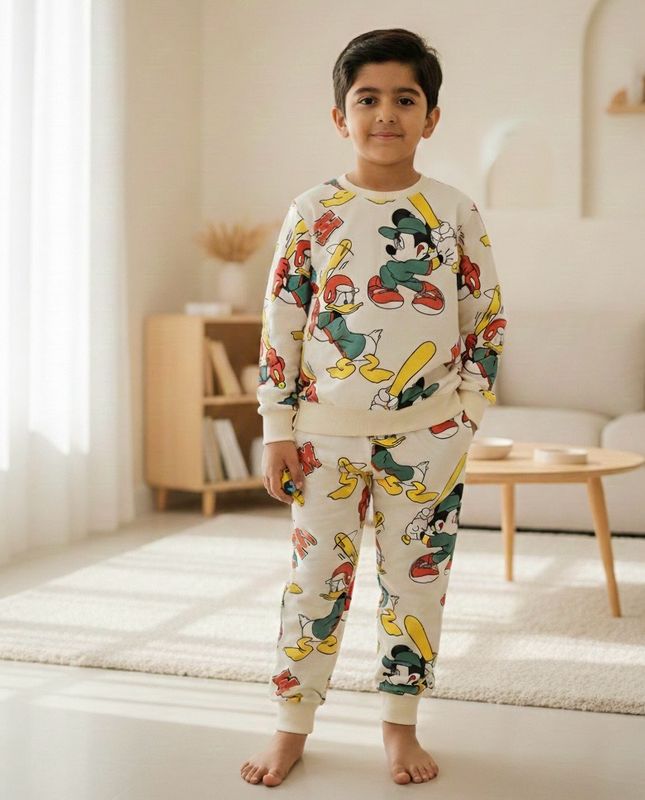 طقم أولاد شتوي طباعة ديجتل روعة