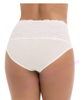 Cotton high rise briefs with abdominal support