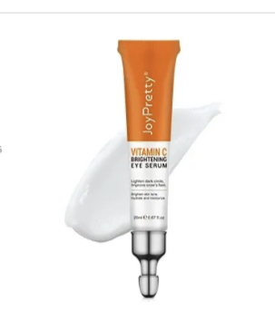 Joy Pretty Vitamin C Brightening Eye Serum, Moisturize Brighten for Dark Circles Puffiness Under Eye Bags Crow&#39;s Feet Men And Women
