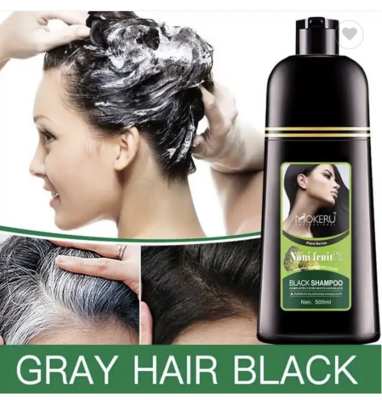 Mokeru Noni Hair Dye Shampoo Plant Extract for Men and Women All Hair Type 500ml