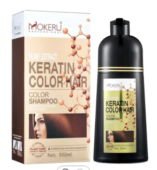 ​Keratin Plant Extract hair Dye shampoo for Men and Women