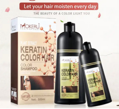 ​Keratin Plant Extract hair Dye shampoo for Men and Women