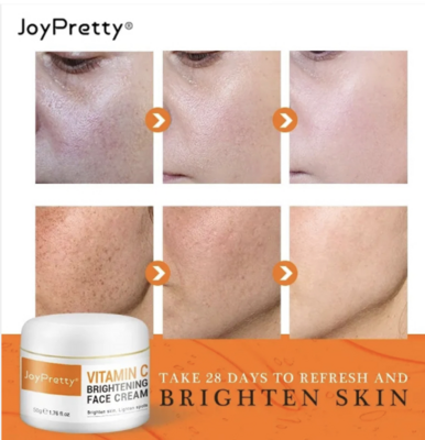 JoyPretty 50ml Moisturizer Anti-aging Whitening Plant Extracts Vitamin C Brightening Face Cream For Men and Women