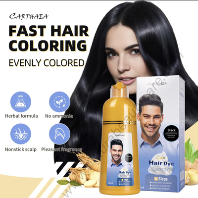 Carthaea Herbal Hair Dye For Men And Women-Plant Extract 500ml Available in Black, Dark Brown, Coffee &amp; Chestnut