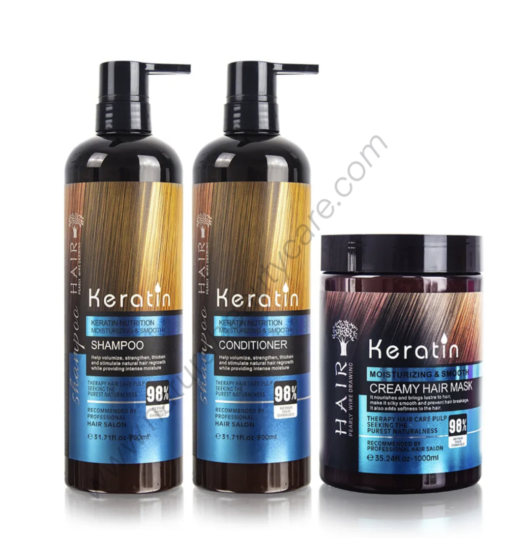 Mokeru Keratin Hair Nutrition for all Hair Types.  Men and Woman