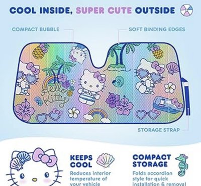 Hello Kitty Car Windshield Sunshade