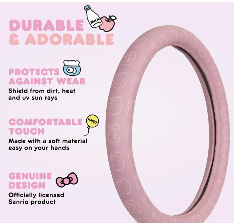 Hello Kitty Steering Wheel Cover