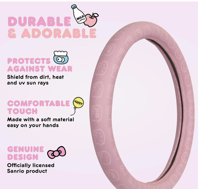 Hello Kitty Steering Wheel Cover