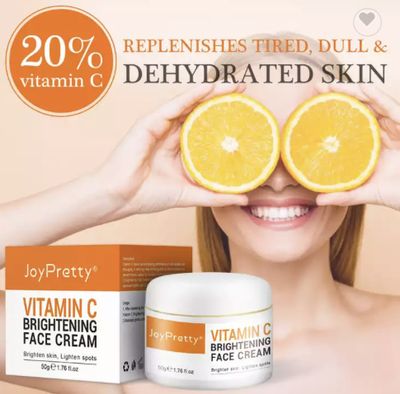 JoyPretty 50ml Moisturizer Anti-aging Whitening Plant Extracts Vitamin C Brightening Face Cream For Men and Women JoyPretty 50ml Moisturizer Anti-aging Whitening Plant Extracts Vitamin C Brightening Face Cream For Men and Women