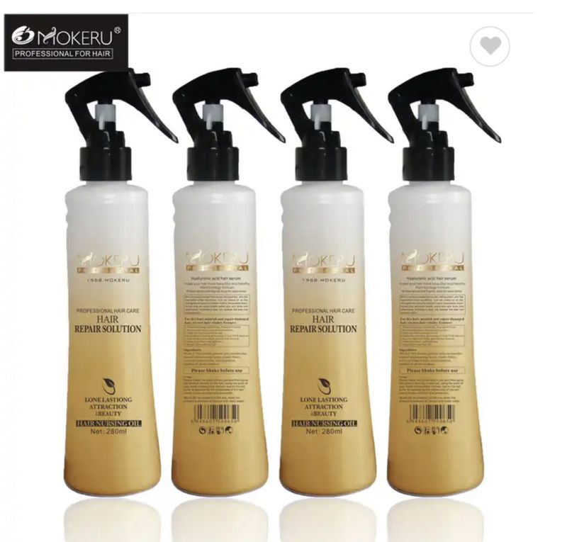Mokeru Color Protection Fast Smoothing Moisturizing Dry Hair Hyaluronic Acid Repair Hair Serum For Damaged Hair Care Treatment