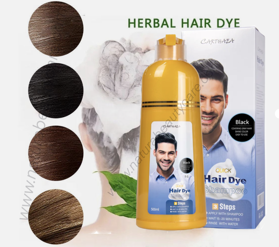 Carthaea Herbal Hair Dye For Men And Women-Plant Extract 500ml Available in Black, Dark Brown, Coffee &amp; Chestnut