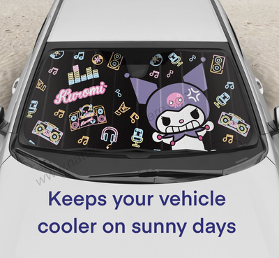 Kuromi Reversible Auto Shade