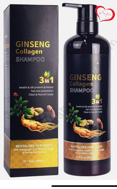 Meidu Ginseng Collagen Shampoo for Men and Women with Keratin and Ganoderma extract for Healthy Hair