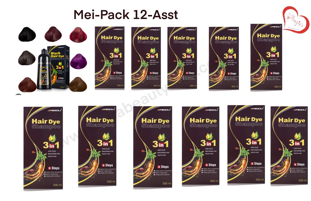 シャンプー mei Meidu 3-in-1 Natural Ginger Hair Dye Shampoo For Man And Women