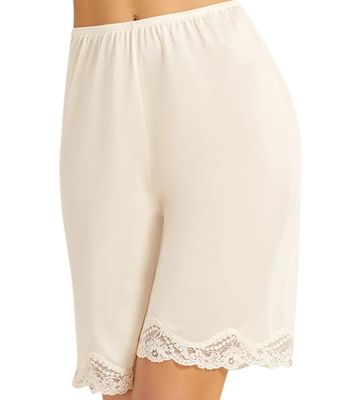 Ilusion Cotton Women's Classic Trouser Pants Half Slip with Lace Trim
