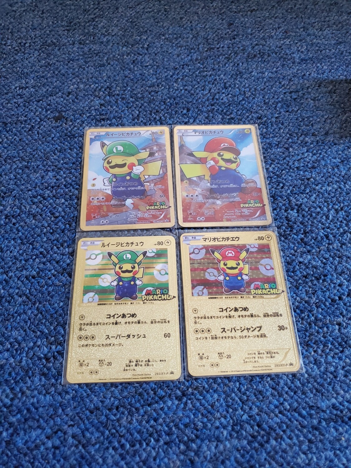 Mario &amp; Luigi Pikachu Pokemon Cards