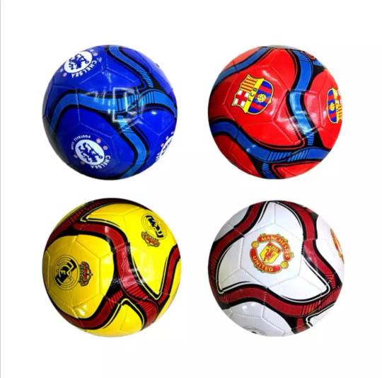 Team Soccer Balls - Real Madrid, FC Barcelona, Manchester United, Chelsea FC - Size 5