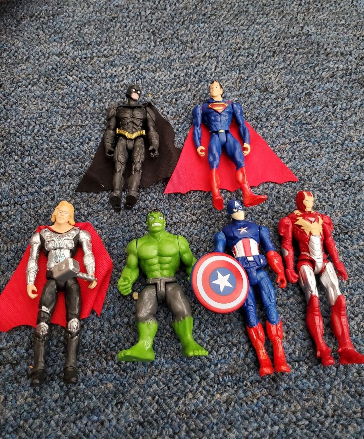 Superhero Action Figure Set 6pcs