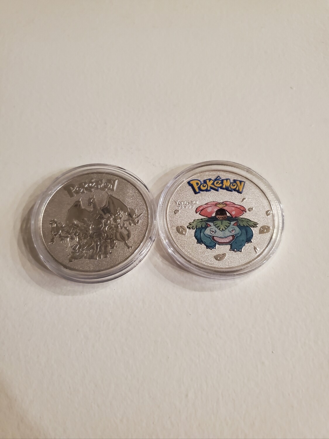 Venusaur Silver Pokemon Collectible Metal Coin!