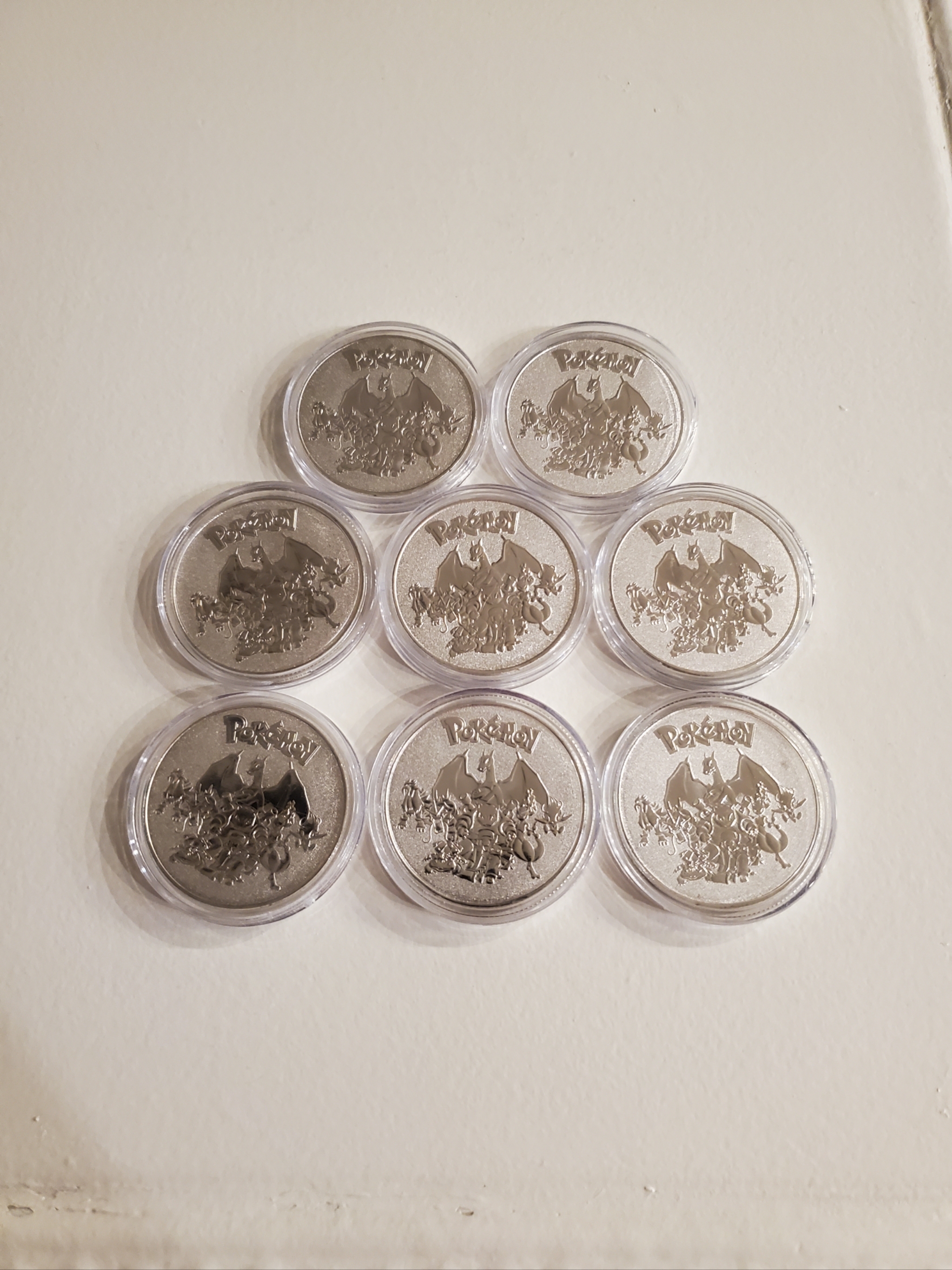 Charizard Silver Pokemon Collectible Metal Coin! 2