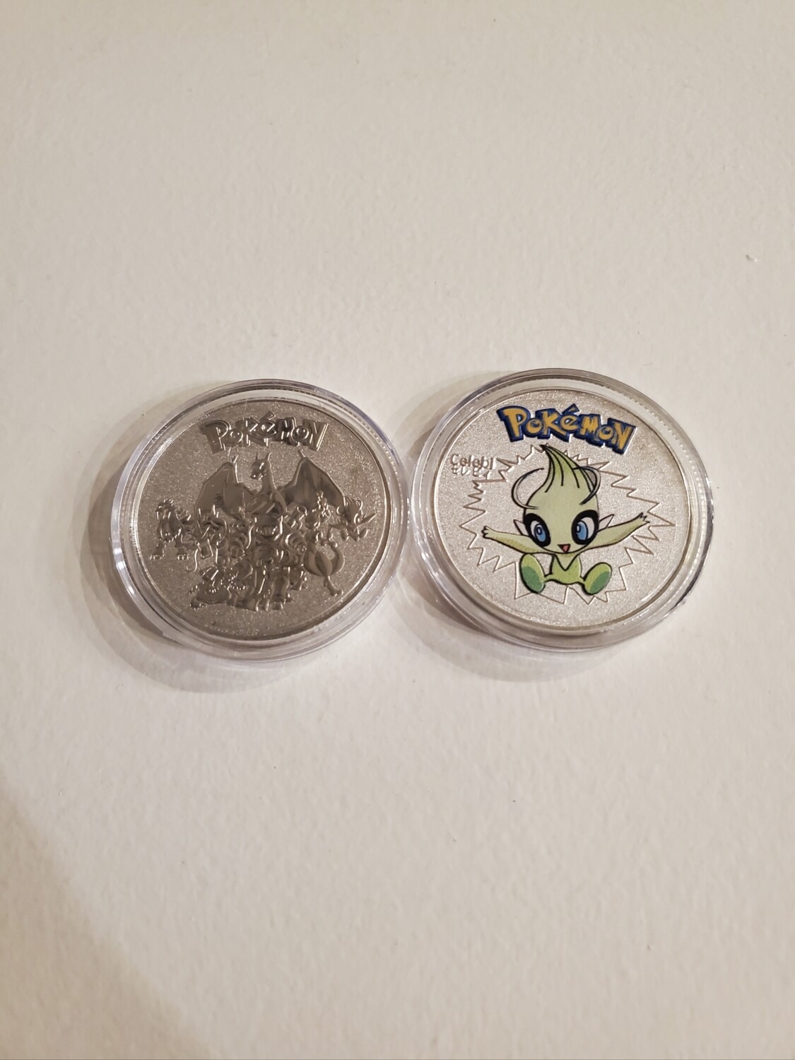 Celebi Silver Pokemon Collectible Metal Coin!