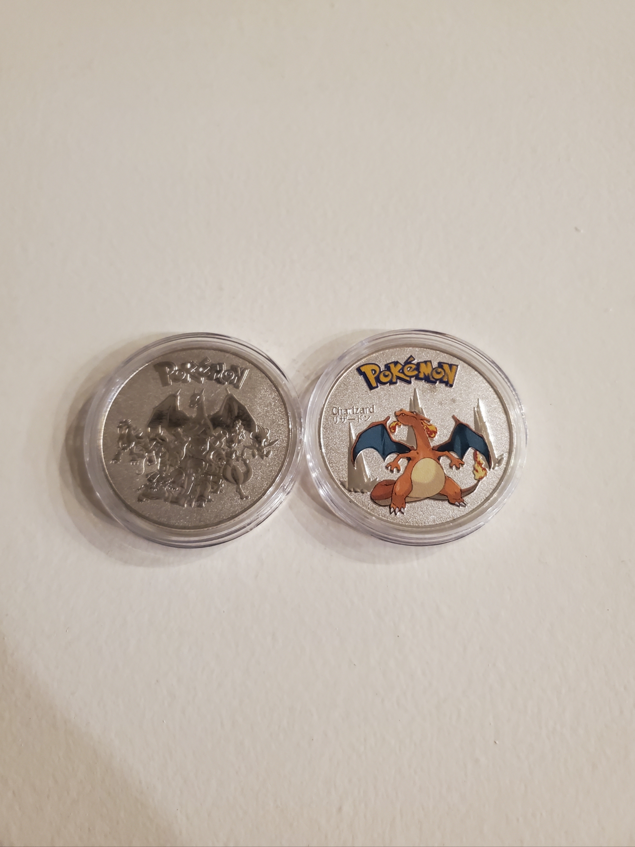 Charizard Silver Pokemon Collectible Metal Coin! 3