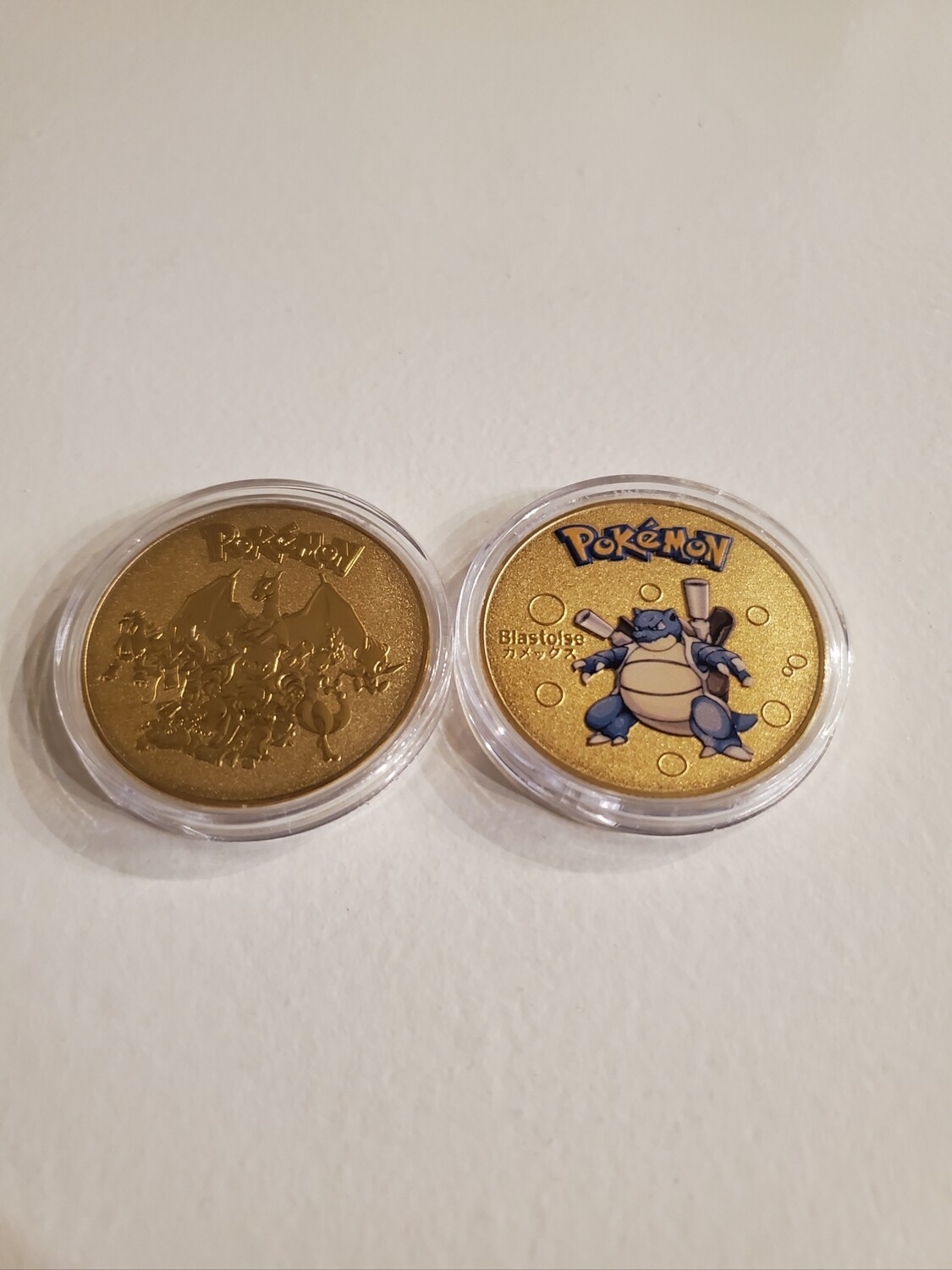 Blastoise Gold Pokemon Metal Collectible Coin!