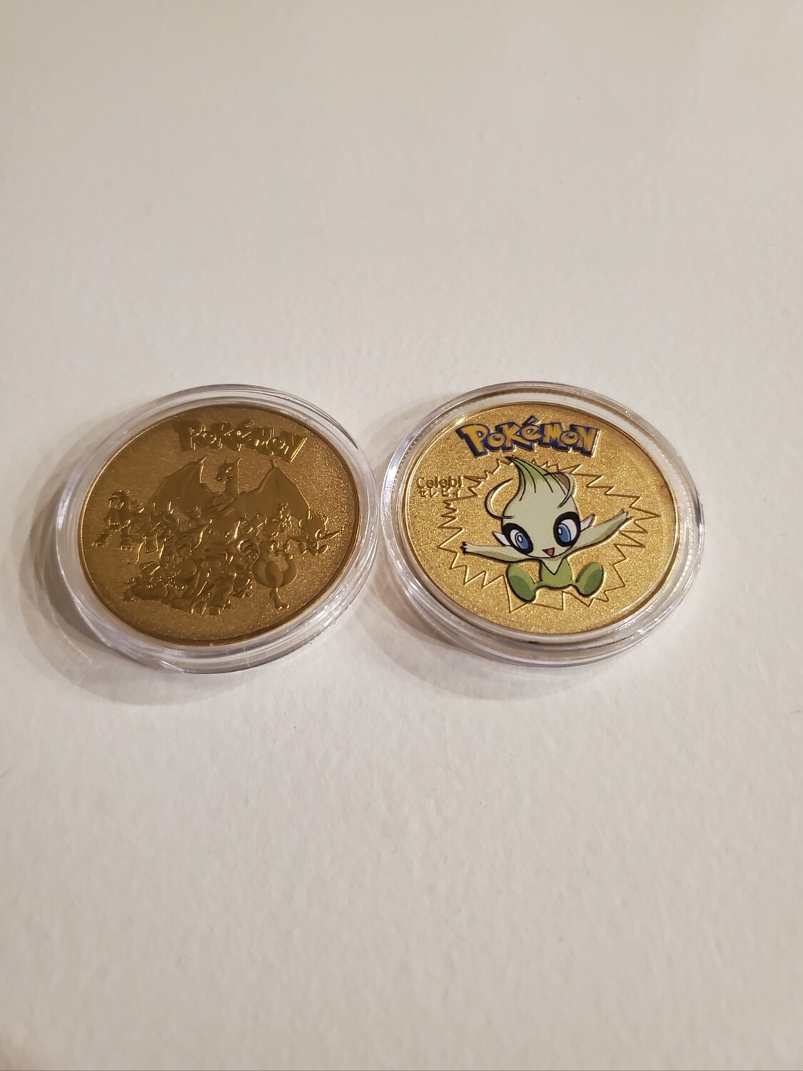 Celebi Gold Pokemon Metal Collectible Coin!