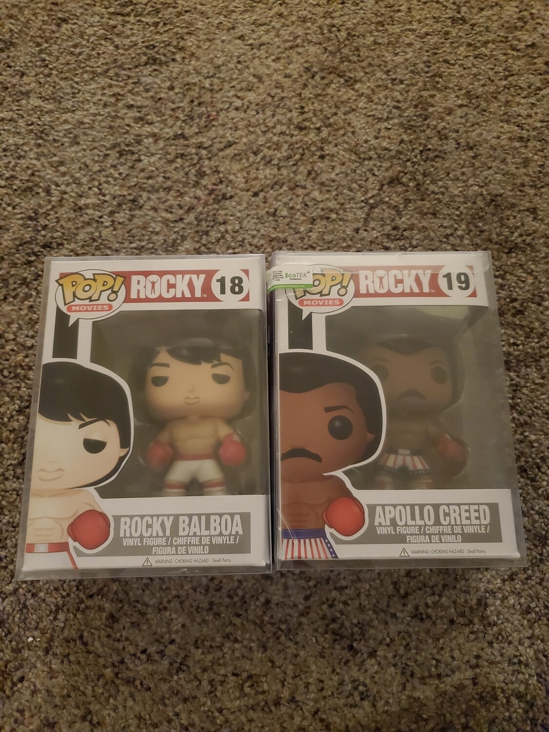 Rocky Balboa #18 &amp; Apollo Creed #19 Funko Pops Rocky Movies
