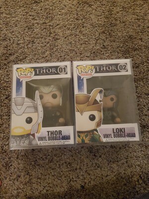 Thor #01 &amp; Loki #02 Funko Pops