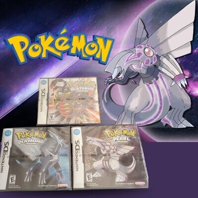 Pokemon Diamond, Pearl, &amp; Platinum for Nintendo DS!