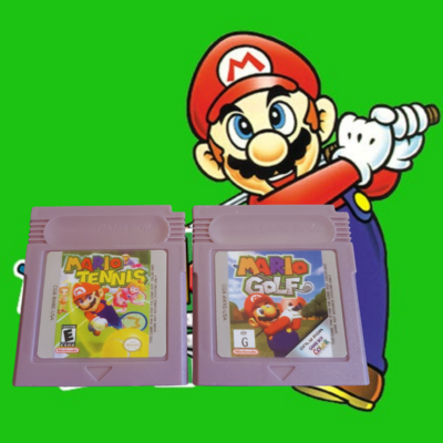 Mario Golf &amp; Mario Tennis for Gameboy Color!